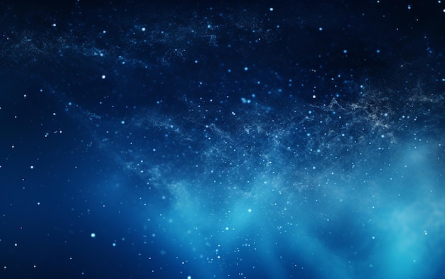 Abstract blue dust particles background