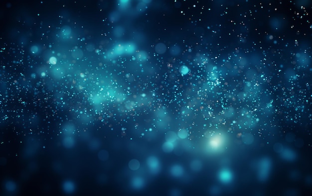 Abstract blue dust particles background