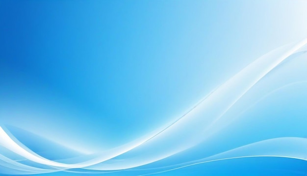 Abstract blue flowing business wave background