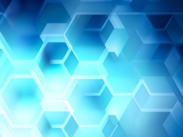 абстрактный синий футуристический фон с шестиугольниками