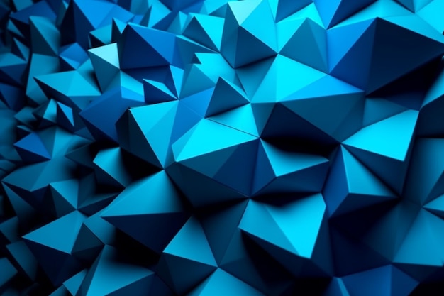 Abstract Blue Geometric Background