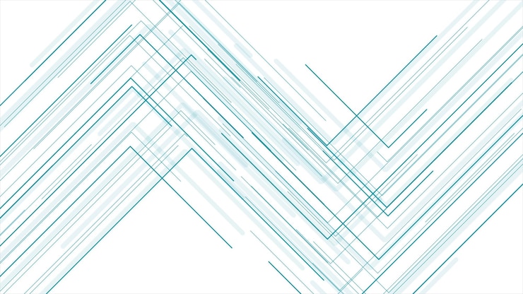 Photo abstract blue geometric lines tech background