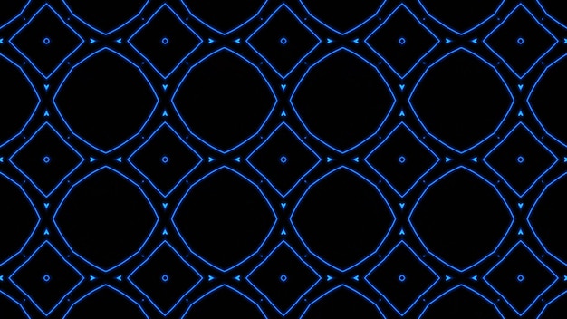 Abstract blue geometric seamless pattern background Premium Photo