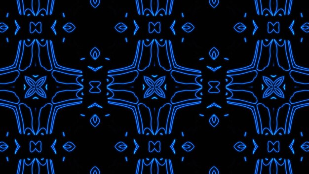 Abstract blue geometric seamless pattern background Premium Photo