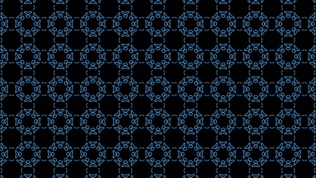 Abstract blue geometric seamless pattern background Premium Photo