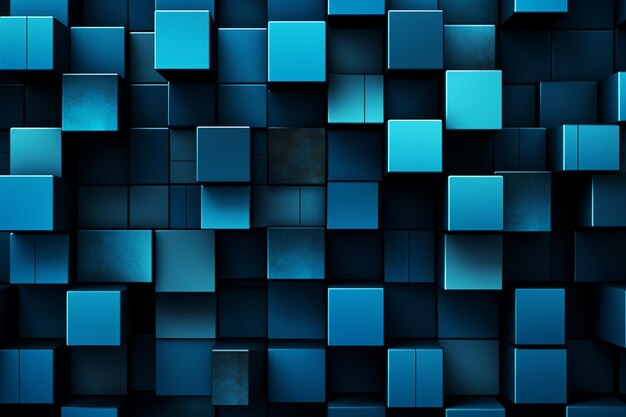 Photo abstract blue geometric shapes background