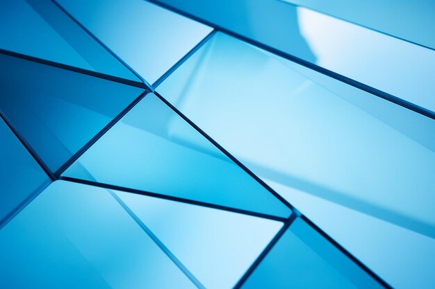 Abstract blue geometric shapes background