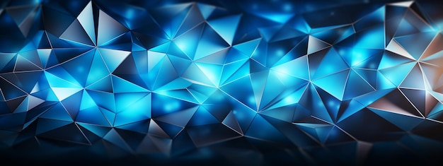 Photo abstract blue geometrical background design template for brochures flyers magazine