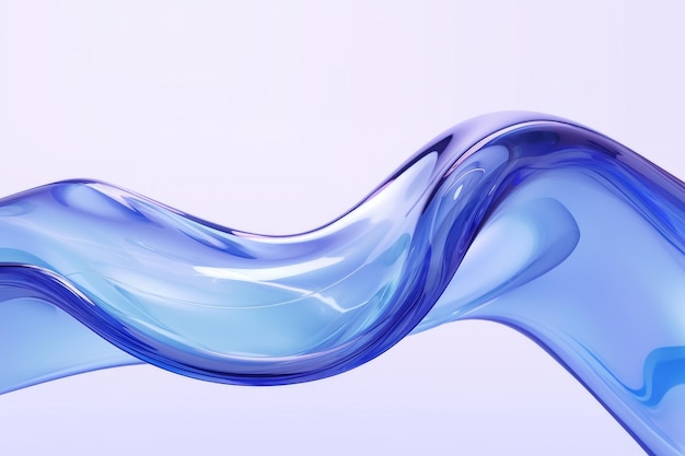 抽象的な青いガラスの形の背景