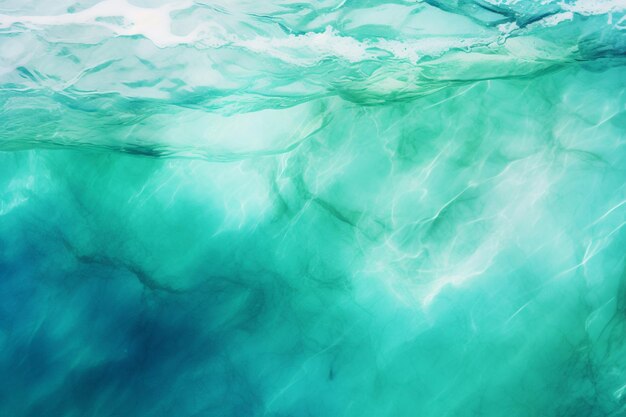 Photo an abstract blue and green ocean background