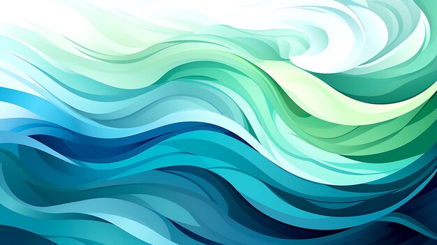 Abstract blue green swirl background