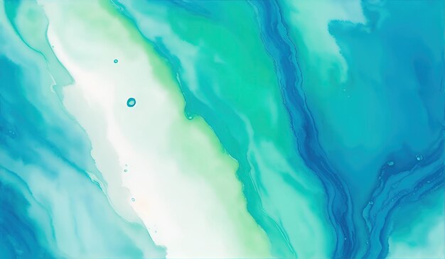 Abstract blue green watercolor background