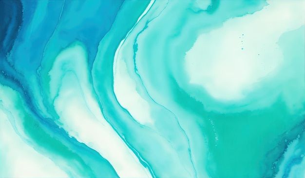 Abstract blue green watercolor background