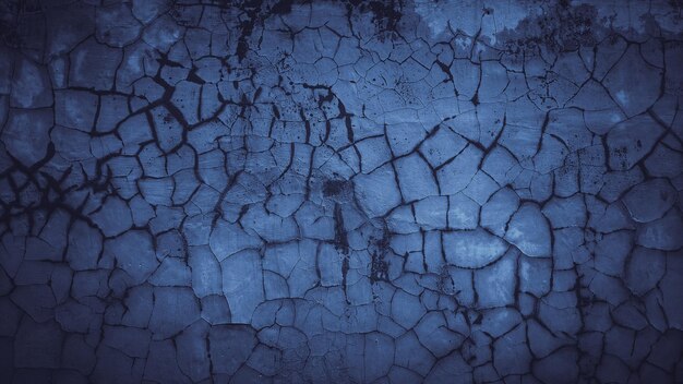 abstract blue grungy cement concrete wall texture background