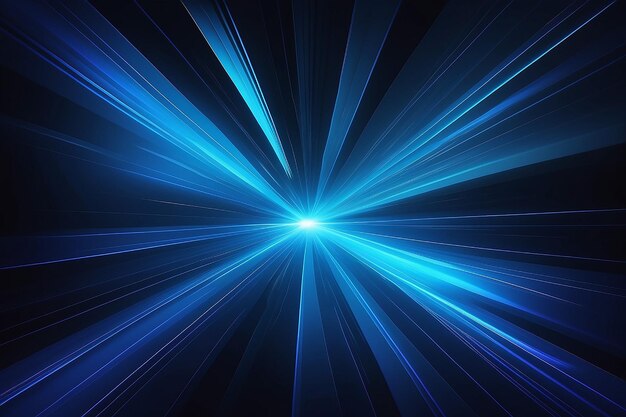 Abstract blue light rays background