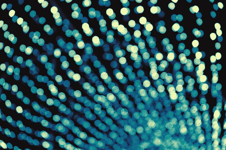 Photo abstract blue lights background