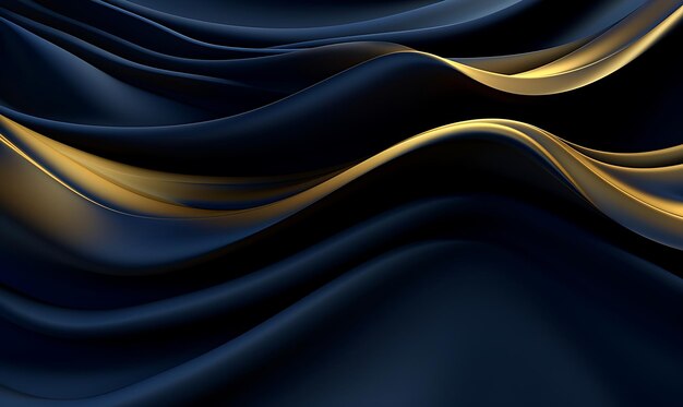 Abstract blue luxury wave background