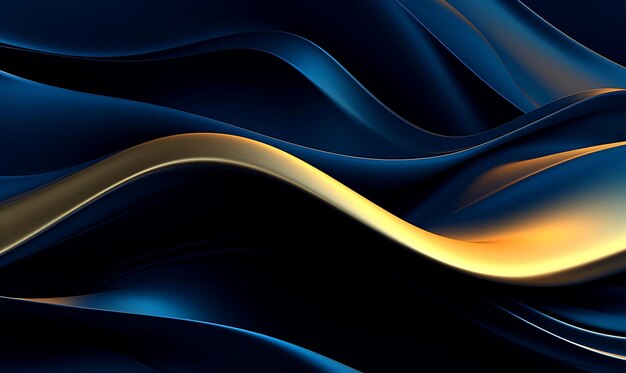 Abstract blue luxury wave background