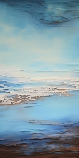 Abstract Blue Ocean Painting by Aaron Taylor Hyperrealistic Landscapes