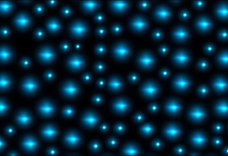 Photo abstract blue pattern on black background