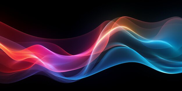 Abstract Blue pink red gold and neon color Wave Veil Or Smoke Texture Background