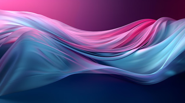 Abstract blue and pink wavy background illustration