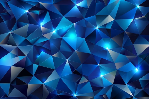 Abstract blue polygon technology background