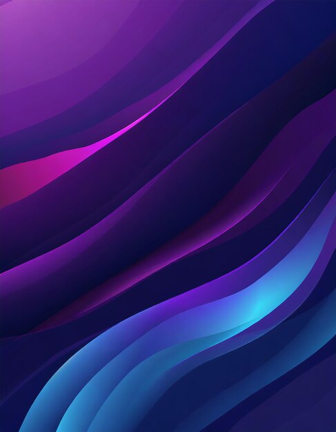 Abstract blue and purple liquid waves futuristic background glowing retro wavy vector design