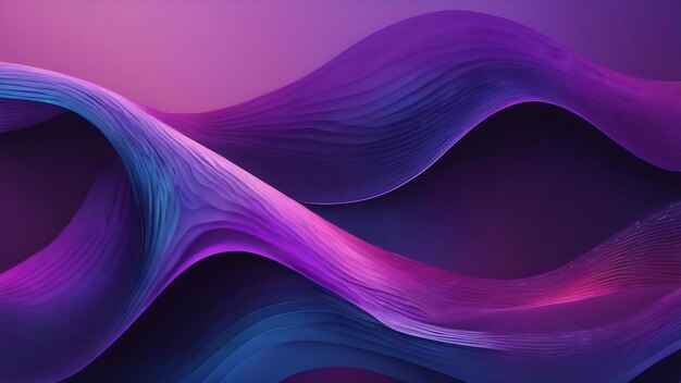 Abstract blue and purple wave business corporate concept design banner generative ai