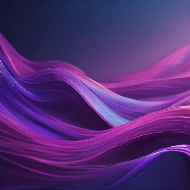 Abstract blue and purple wave business corporate concept design banner generative ai