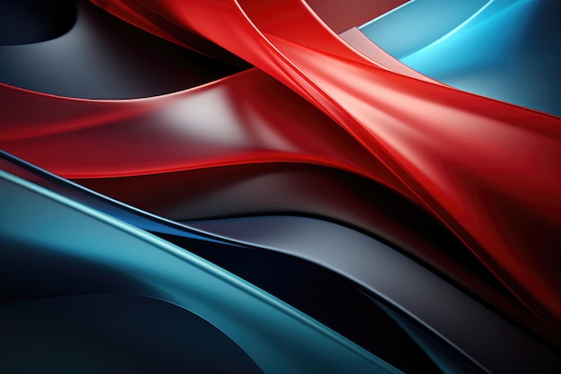 Photo abstract blue and red background background background generative ia