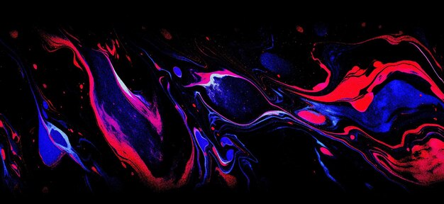 abstract blue red black liquid background with grain and noise texture for header poster banner back