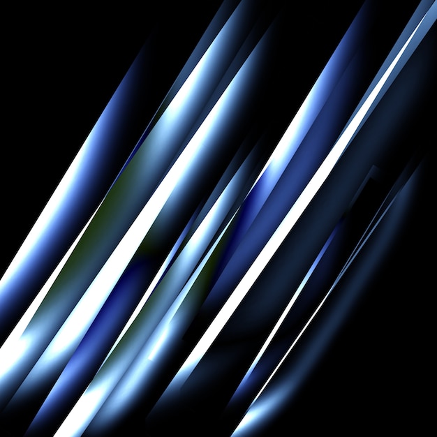 Photo abstract blue straight lines