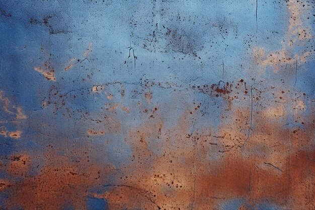 Abstract blue texture resembling rusted metal