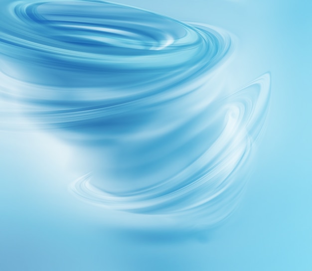 Abstract blue tornado on light background