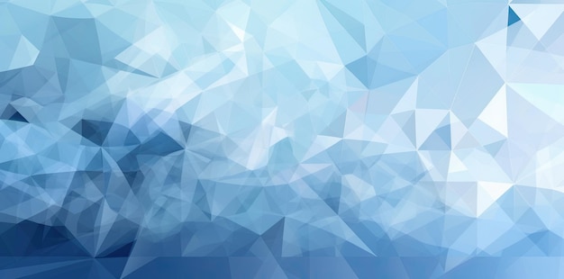 Abstract Blue Triangle Geometrical Background Generative AI