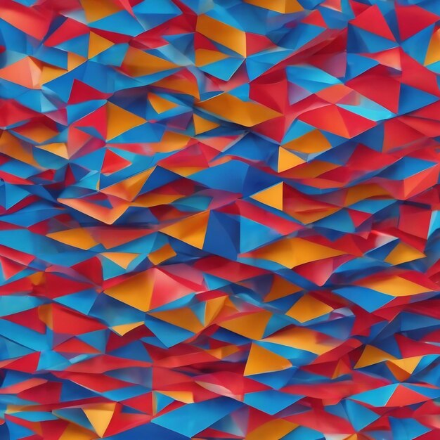 Abstract blue triangle geometrical background generative ai