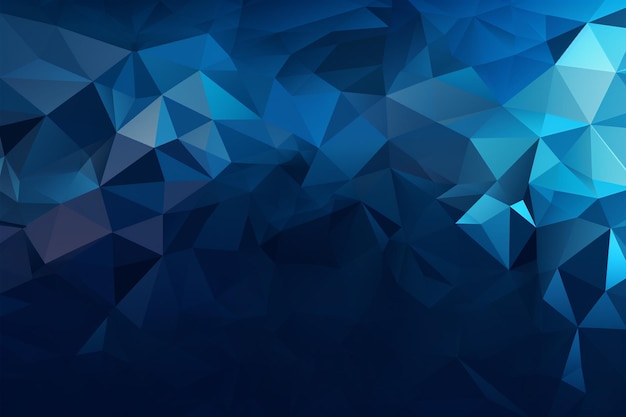 Abstract blue triangles shape background