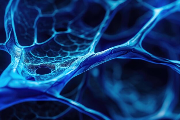 Abstract blue varicose veins Generate Ai