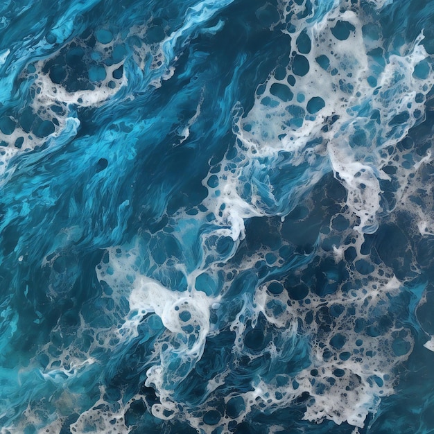 抽象的な青い水の背景のイラスト フラクタルデザイン