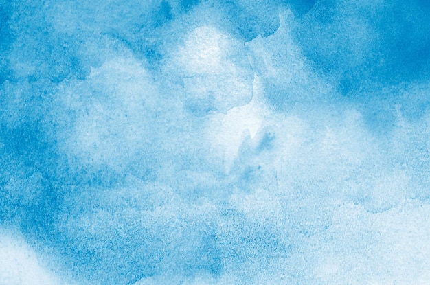 抽象的な青い水彩の背景の質感
