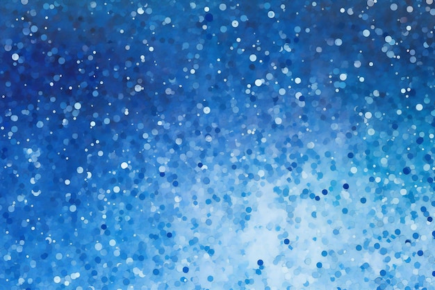 Photo abstract blue watercolor background with bokeh defocused lights