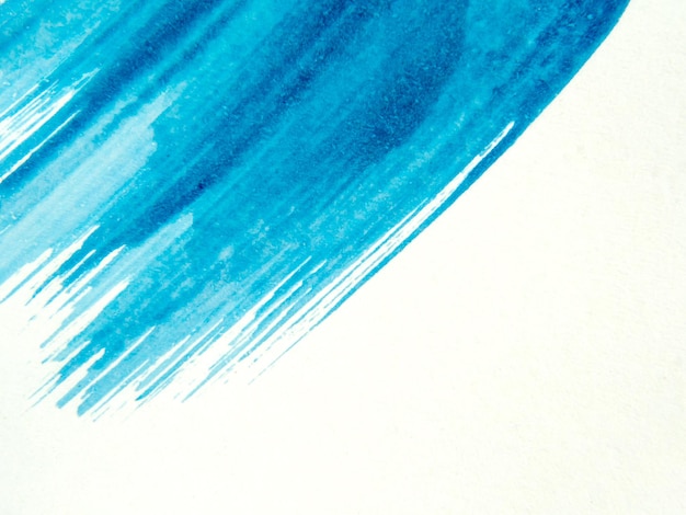 Абстрактный синий акварельный фон с всплеском Искусство косого движения на белом фоне