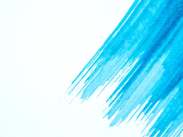물 스플래시와 추상 파란색 수채화 배경 경사 운동 흰색 배경의 예술