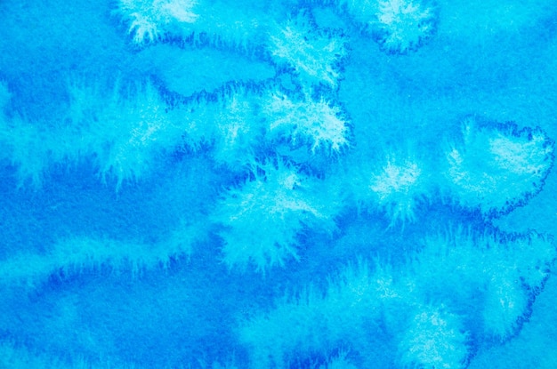 抽象的な青色の水彩画の背景