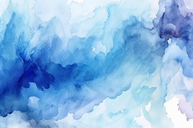 Abstract blue watercolor background