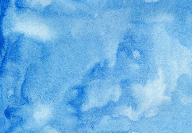 Abstract blue watercolor gradient background texture