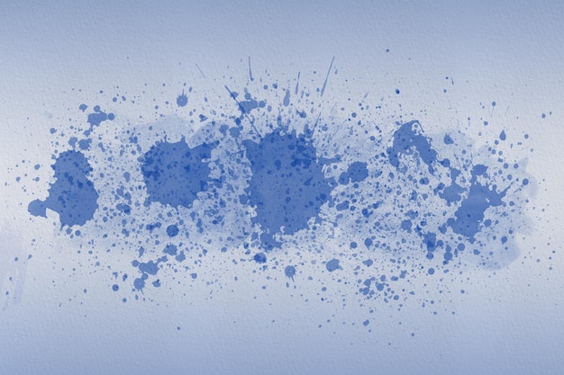 Abstract Blue Watercolor Splatter Background