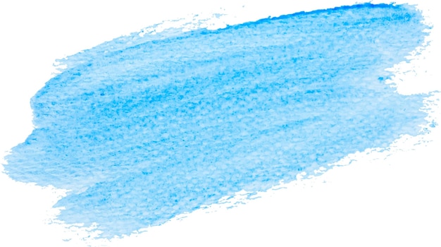 Абстрактная синяя акварель на белом фоне акварельный всплеск