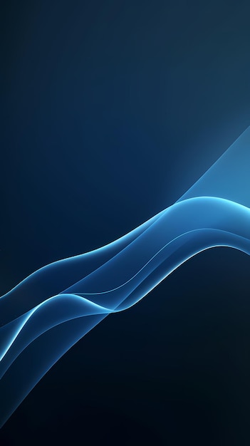 Abstract blue wave background HD generated ai